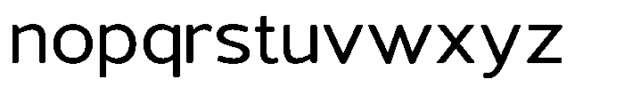 Vantori Soft Medium Expanded Font LOWERCASE