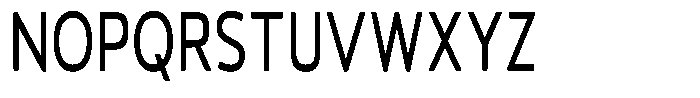 Vantori Soft Medium Extra Conden Font UPPERCASE