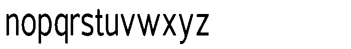 Vantori Soft Medium Extra Conden Font LOWERCASE