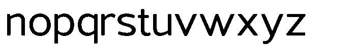 Vantori Soft Medium Semi Expan Font LOWERCASE