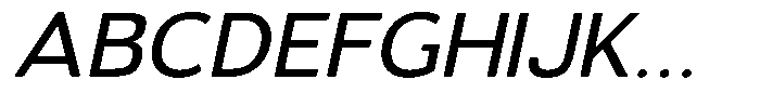 Vantori Soft Medium Slant Expan Font UPPERCASE