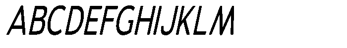 Vantori Soft Medium Slant Extr Con Font UPPERCASE