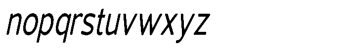 Vantori Soft Medium Slant Extr Con Font LOWERCASE