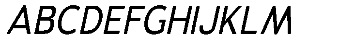 Vantori Soft Medium Slant Semi Con Font UPPERCASE