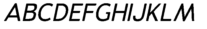 Vantori Soft Medium Slant Font UPPERCASE