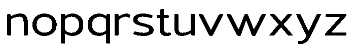 Vantori Soft Medium Ultra Expan Font LOWERCASE