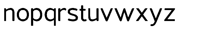 Vantori Soft Medium Font LOWERCASE