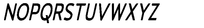 Vantori Soft Semi Bold Slan Extr Con Font UPPERCASE