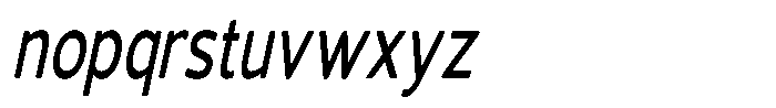 Vantori Soft Semi Bold Slan Extr Con Font LOWERCASE