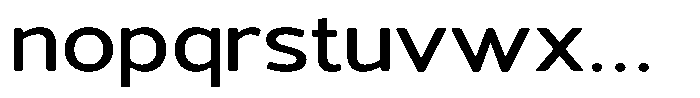 Vantori Soft Semi Bold Ultra Expan Font LOWERCASE