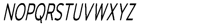 Vantori Soft Slant Ultra Condensed Font UPPERCASE