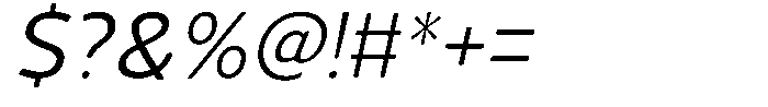 Vantori Soft Slant Font OTHER CHARS