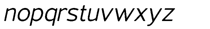 Vantori Soft Slant Font LOWERCASE