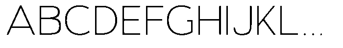Vantori Soft Thin Expanded Font UPPERCASE