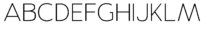 Vantori Soft Thin Semi Expanded Font UPPERCASE