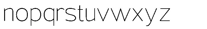 Vantori Soft Thin Semi Expanded Font LOWERCASE