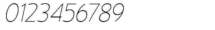 Vantori Soft Thin Slant Condensed Font OTHER CHARS