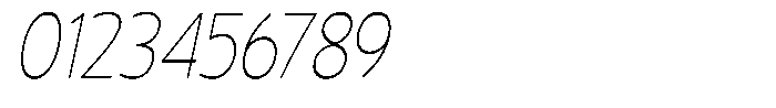 Vantori Soft Thin Slant Extra Conde Font OTHER CHARS