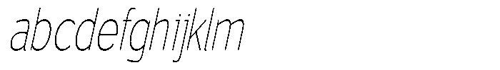 Vantori Soft Thin Slant Extra Conde FONT