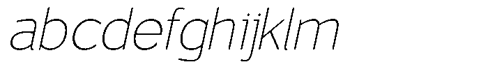 Vantori Soft Thin Slant Semi Expa FONT