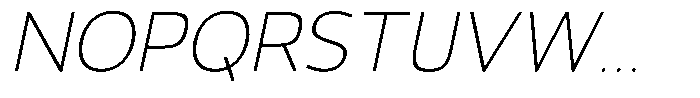 Vantori Soft Thin Slant Font UPPERCASE