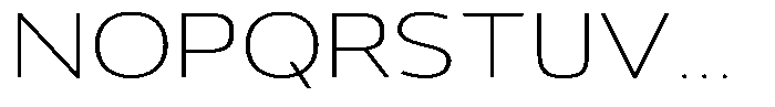 Vantori Soft Thin Ultra Expanded Font UPPERCASE