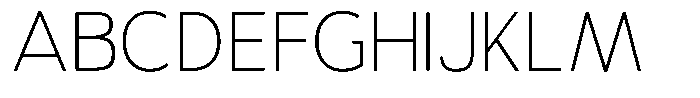 Vantori Soft Thin Font UPPERCASE