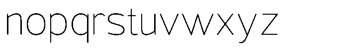 Vantori Soft Thin Font LOWERCASE