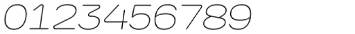 Vanyla 4F Unicase Thin Italic Font OTHER CHARS