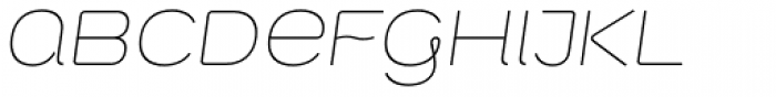 Vanyla 4F Unicase Thin Italic Font LOWERCASE