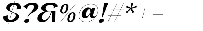 Varent Grotesk Bold Italic Font OTHER CHARS