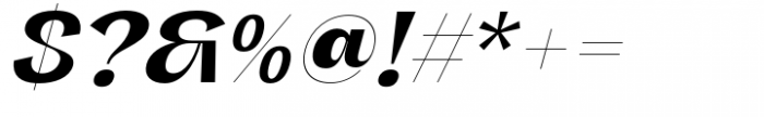 Varent Grotesk Extra Bold Italic Font OTHER CHARS