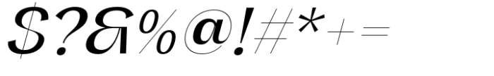 Varent Grotesk Medium Italic Font OTHER CHARS