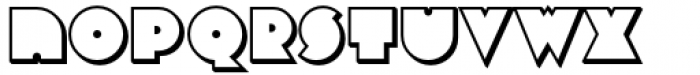 Varese Outlined Shadow Font LOWERCASE
