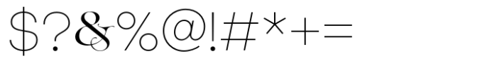 Varia Display Light Font OTHER CHARS