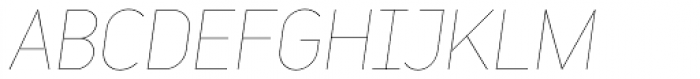 Variable UltraLight Italic Font UPPERCASE