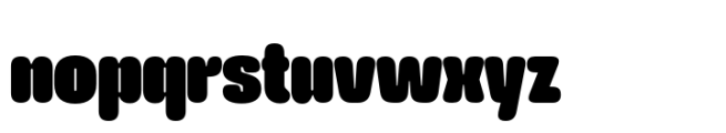 Varial Two Super Rounded Ultra Font LOWERCASE