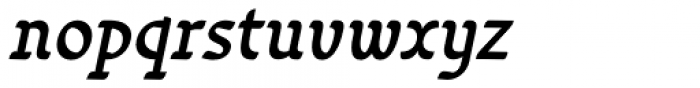 Varidox Mid Italic Font LOWERCASE