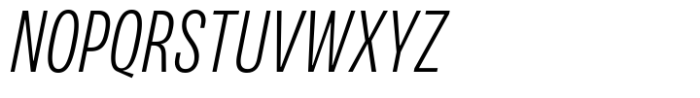 Variera Extra Light Italic Font UPPERCASE