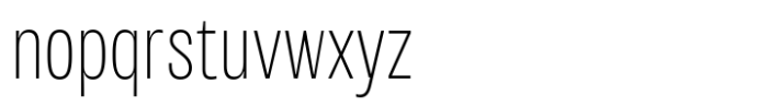 Variera Thin Font LOWERCASE