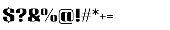 Varietta Extra Bold Font OTHER CHARS