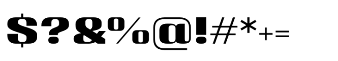 Varietta Xp Extra Bold Font OTHER CHARS