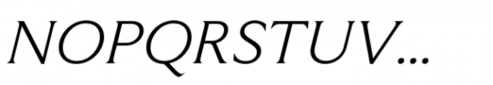 Varisse Book Italic Font UPPERCASE