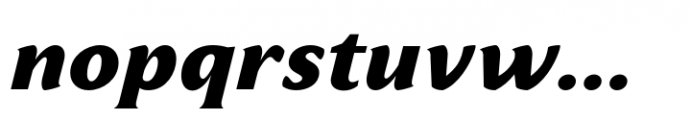 Varisse Heavy Italic Font LOWERCASE