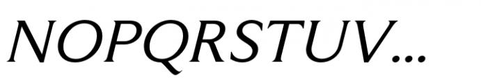 Varisse Italic Font UPPERCASE