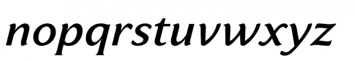 Varisse Medium Italic Font LOWERCASE