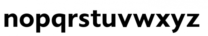 Varisse Sans Bold Font LOWERCASE