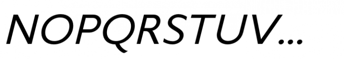 Varisse Sans Italic Font UPPERCASE