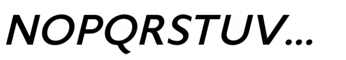 Varisse Sans Medium Italic Font UPPERCASE