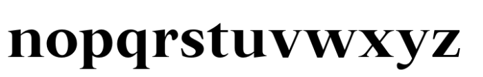 Varisse Serif Bold Font LOWERCASE